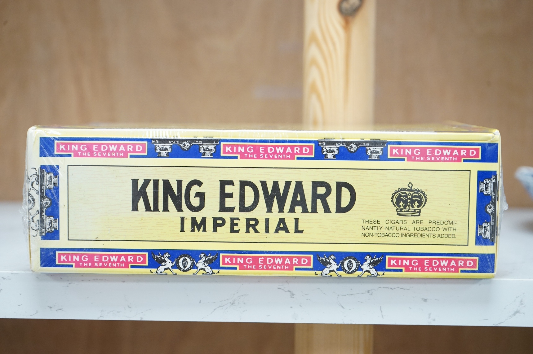 A sealed box of fifty King Edward Imperial Cigars. Condition - sealed